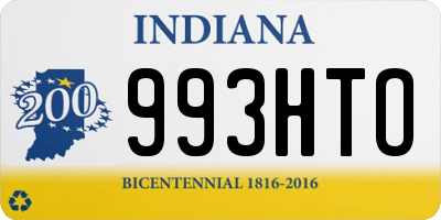 IN license plate 993HTO