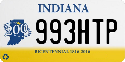 IN license plate 993HTP