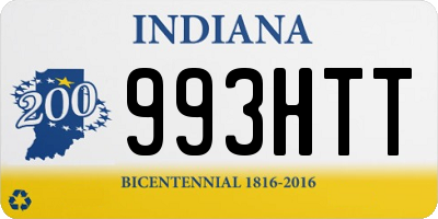 IN license plate 993HTT