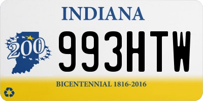 IN license plate 993HTW