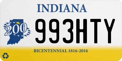 IN license plate 993HTY