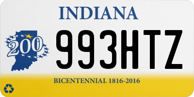 IN license plate 993HTZ