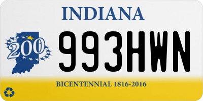 IN license plate 993HWN