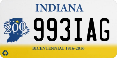 IN license plate 993IAG