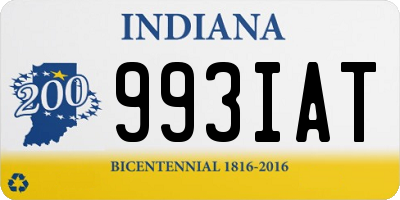 IN license plate 993IAT