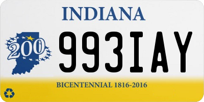 IN license plate 993IAY