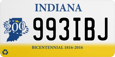 IN license plate 993IBJ