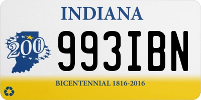 IN license plate 993IBN