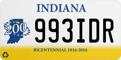 IN license plate 993IDR