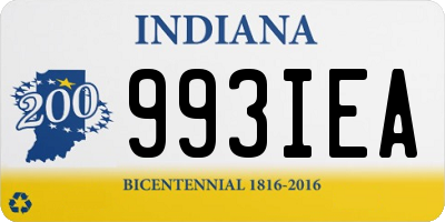 IN license plate 993IEA