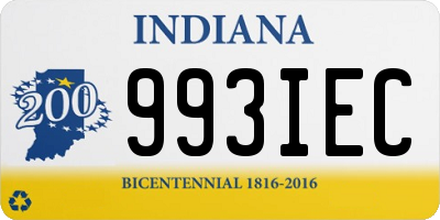 IN license plate 993IEC