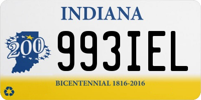 IN license plate 993IEL