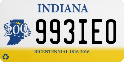 IN license plate 993IEO