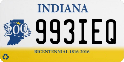 IN license plate 993IEQ