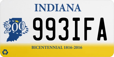 IN license plate 993IFA