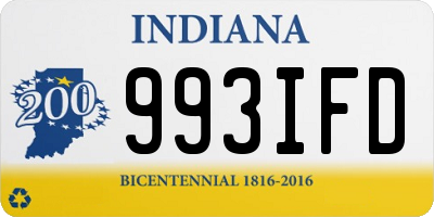 IN license plate 993IFD