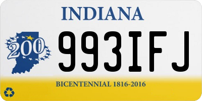 IN license plate 993IFJ