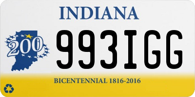 IN license plate 993IGG