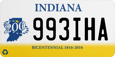 IN license plate 993IHA