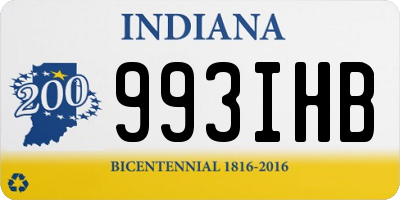 IN license plate 993IHB