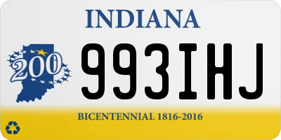 IN license plate 993IHJ