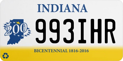 IN license plate 993IHR