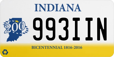 IN license plate 993IIN