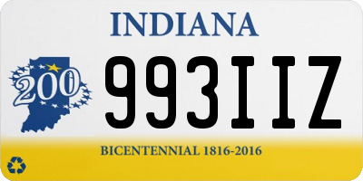 IN license plate 993IIZ