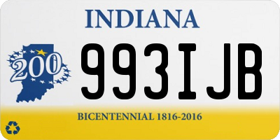 IN license plate 993IJB