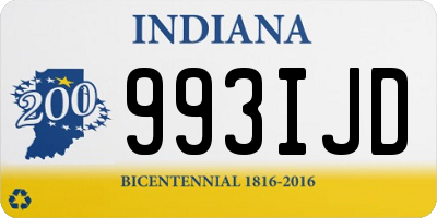 IN license plate 993IJD