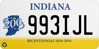 IN license plate 993IJL