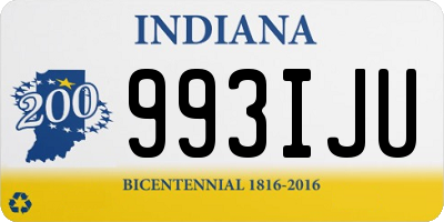 IN license plate 993IJU