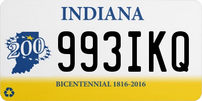 IN license plate 993IKQ