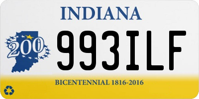 IN license plate 993ILF