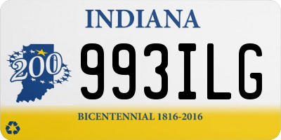 IN license plate 993ILG