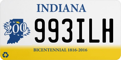 IN license plate 993ILH