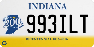 IN license plate 993ILT