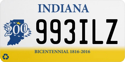 IN license plate 993ILZ