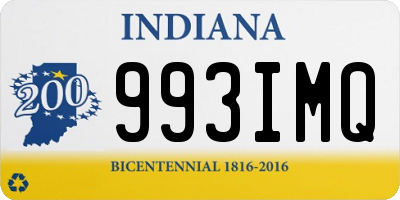 IN license plate 993IMQ