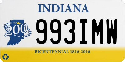 IN license plate 993IMW