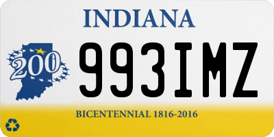 IN license plate 993IMZ