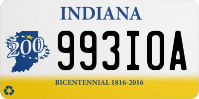 IN license plate 993IOA