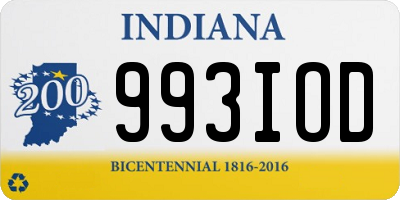 IN license plate 993IOD