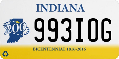 IN license plate 993IOG