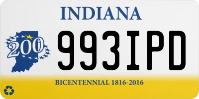 IN license plate 993IPD