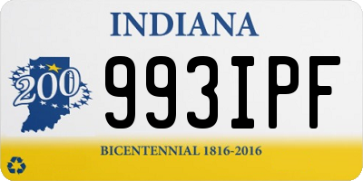 IN license plate 993IPF