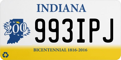 IN license plate 993IPJ