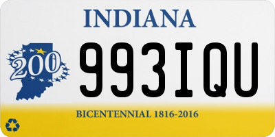 IN license plate 993IQU