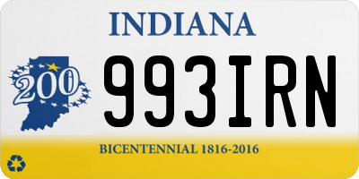 IN license plate 993IRN