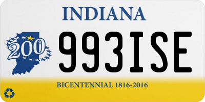 IN license plate 993ISE